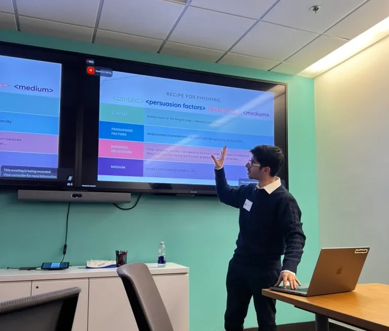Me presenting at Okta for OWASP - close shot